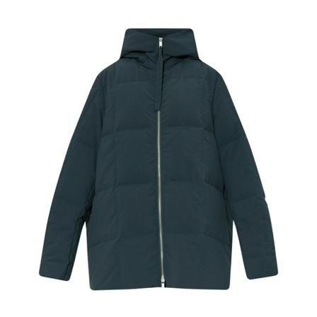 Jil Sander, Hooded down jacket Groen, Dames, Maat:M