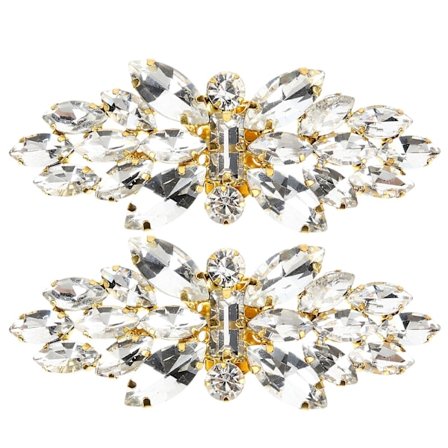 2 stk. Brude Sko Klips Rhinestone Sko Dekorationer Bryllup Brud Sko Klips