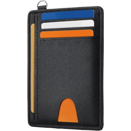 Cross Sort Slank Pung, Kreditkortholder til Kvinder, Minimalistiske Kortholdere til Forlommen, Lille Pung Kvinder Mænd