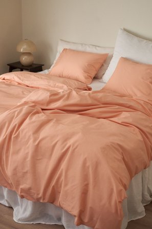 &Home - Påslakanset Heaven i bomull, 2 delar - Rosa - Påslakanset - 150X210 - Från Homeroom