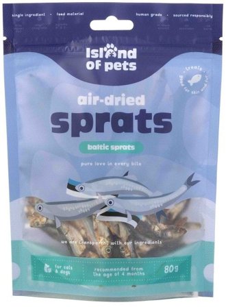 Island of Pets Air-dried Sprats 80 g