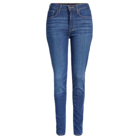 Levi's High Rise Skinny ud på en lemmer Blå, Dame Skinny Jeans, Størrelse: W27 L30