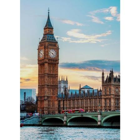 Voksen Big Ben Diamantmaleri Sett DIY Full Diamond 5D Punktmaleri med Diamantmaleri 12*16in