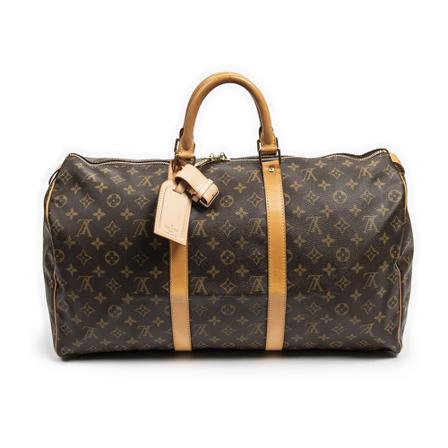 Louis Vuitton Vintage, Pre-owned Bag Bruin, Dames, Maat:ONE Size,Canvas