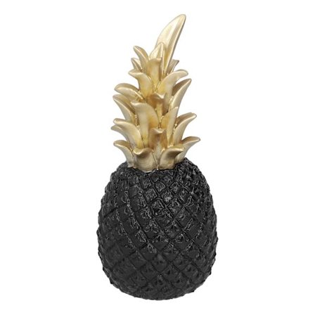 Hartsinainen Ananas-koriste Koti- ja Työpöydän Koristeluun Skandinaavinen Tyyli Musta Kulta, Keskikoko