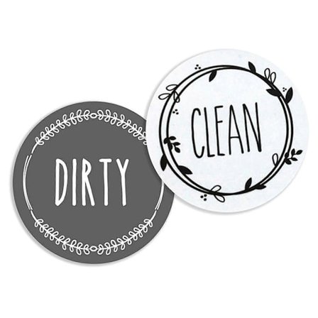 Køleskabsmærkat Dobbeltsidet Magnet Opvaskemaskine Skilt DIY Sølv Magnetisk Plade Til Køkkenorganisering Og Opbevaring