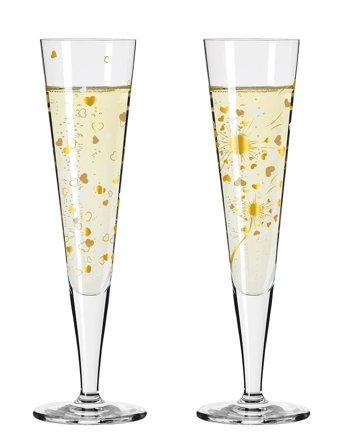 Ritzenhoff Goldnacht Champagneglas 2-Pack - Nude - 20.5 CL