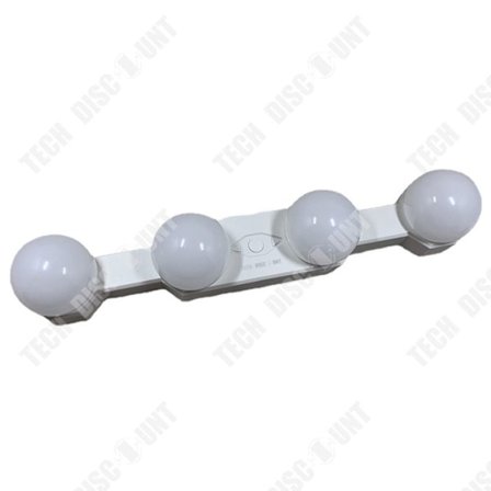 LED sminklampa - TECH DISCOUNT - Uppladdningsbar modell - Sugkopp - Mjuk belysning - Energisparande