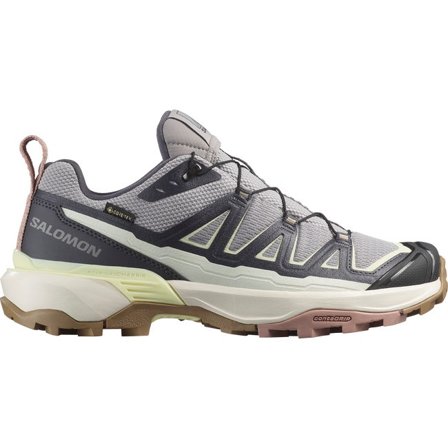 Salomon - Zapatillas de senderismo para mujer X Ultra 360 Edge Gore-tex - Gull / Nine Iron / Lime Cream - 38