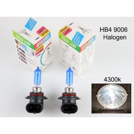 Hb4 9006 4300k white halogen 55w lampor