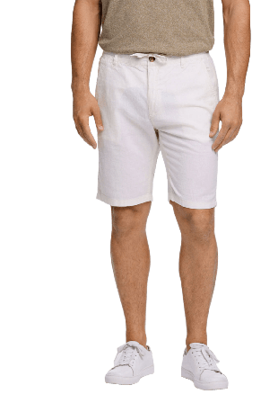 Lindbergh Linen Shorts Herr Vit XS