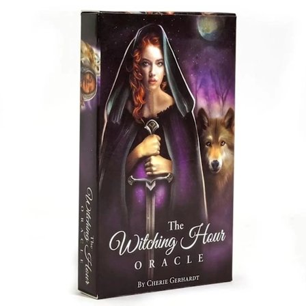 The Witching Hour Oracle -korttipakka, vapaa-ajan ennustaminen, meditaatio, juhlahuvit, perhejuhlat, shakkikorttipeli