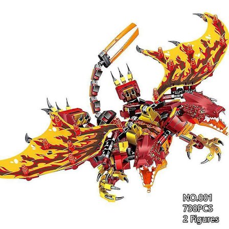718pcs Sea Ocean Ninja Dragons Fire Dragon Knight Model Kai Jay Figures Building Blocks Kids Toys Bricks Gift For Children Boys