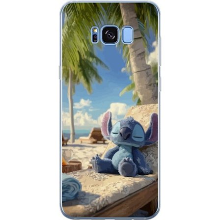 Kompatibelt Mobildeksel til Samsung Galaxy S8 Disney Stitch klemmer skilpadde tropisk strand