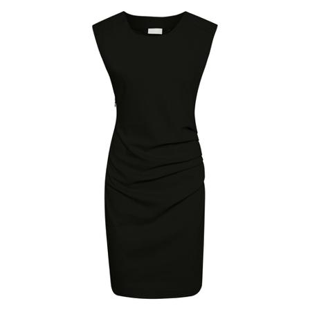 Kaffe Round-Neck Kjole Sort, Dame