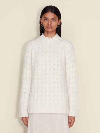 Holzweiler Cara Cable Sweater - Ecru - Women's - XS