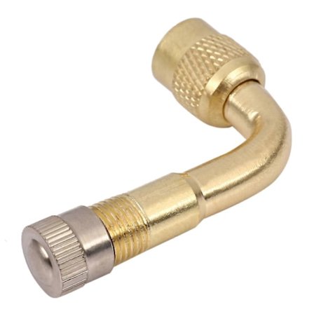 2 kpl Venttiilin Jatke Rengasventtiili Messinki 90 Asteen Yleismalli Kuorma-autolle Autolle Moottoripyörälle