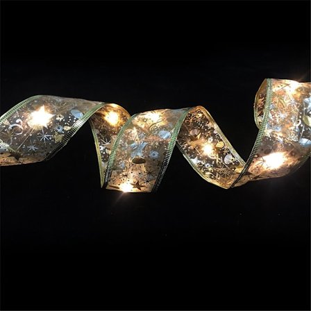 Rea utförsäljning Jul Dekoration Led Bandljus 1 Meter 10 Ljus (Med Elektronik) Gyllene Varma Ljus