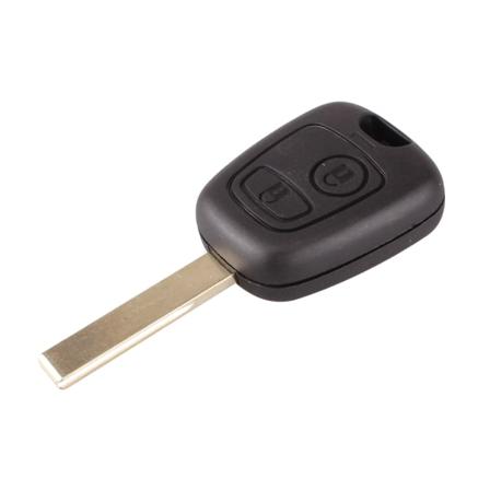 2 Knapps Bilnyckelskal B Till Citroen Svart One Size