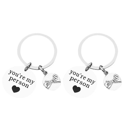 1 Par Charmigt Underbar Brevdesign Nyckelhållare Nyckelring För Dagligt Bruk Butik