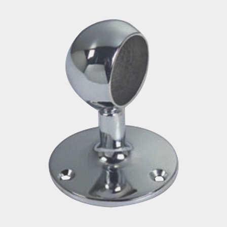 Ändstycke kromad mässing 30mm stolpe