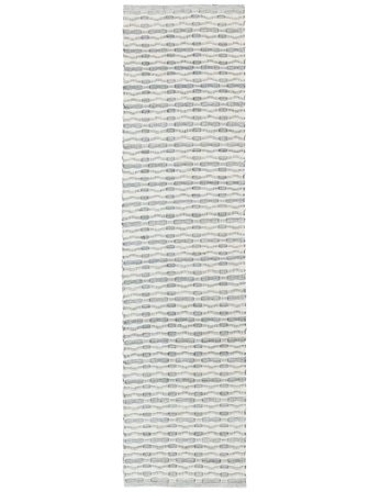 Washable Small Nano Rug - Blue/White 80X300 In Rustic Style