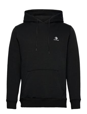 Embroidered Star Chevron Pullover Hoodie Bb Hettegenser Genser Svart Converse