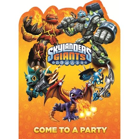 Skylanders: Giants Partyinbjudningar (6-pack) One Size Multi