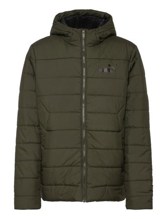Ess Hooded Padded Jacket Sport Jackets & Coats Puffer & Padded Khaki Green PUMA