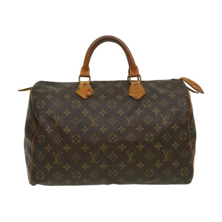 Louis Vuitton Vintage, Pre-owned Speedy 35 Monogram Handbag Bruin, Dames, Maat:ONE Size