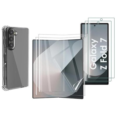 Stöttekskydd för Samsung Galaxy Z FOLD 7 och Plastskärmskydd Phonillico
