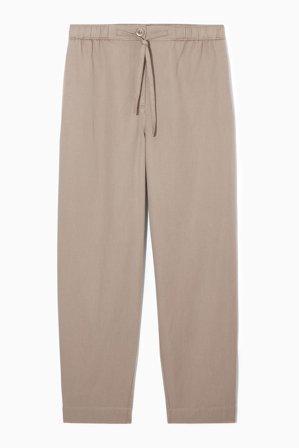 COS Femme Pantalon Barrel Taille Ajustable in Beige