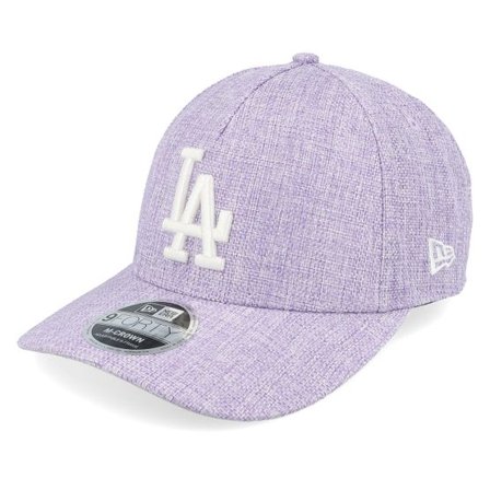 New Era - MLB Lila adjustable Keps - Los Angeles Dodgers 9FORTY M-crown Cotton Weave Meta Mauve A-frame Adjustable @ Hatstore