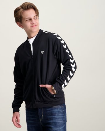 Hummel hmlJR ARCHIVE REG POLY ZIP JACKET Sort Jakker Dreng - Kids Brand Store