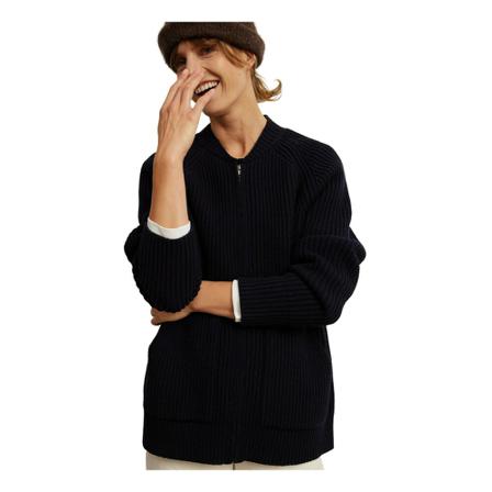 Rue Blanche Shep Rib Frakke 22h Cardigan Blå, Dame Cardigans