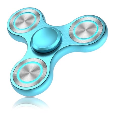 Metall Fidget Spinner Leke, Rustfritt Stållager med 4-8 Minutters Spinnetid, Høyhastighets EDC Finger Spinner for ADHD Stresslindring, S
