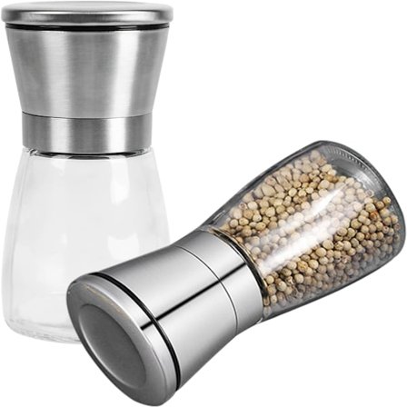 2 kpl manuaalista pippurimyllyä, maustejauhin (150 ml), säädettävä keraaminen