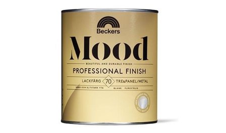 Beckers Lackfärg, Mood Pro Finish 70 blank, 0.75L, Vit, Färg & tapeter