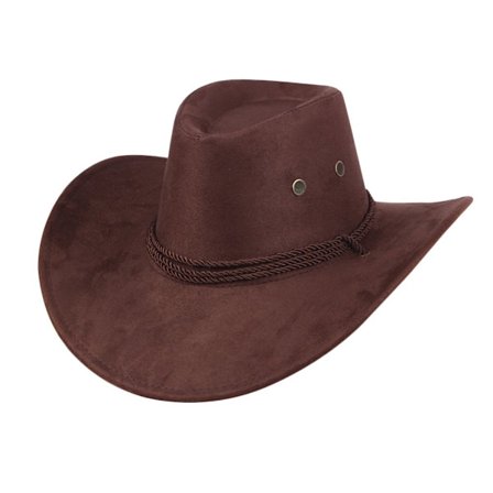 Miesten keinotekoinen huopahattu lännen cowboy-hattu Fedora ulkoilun leveälierinen hattu hihnalla