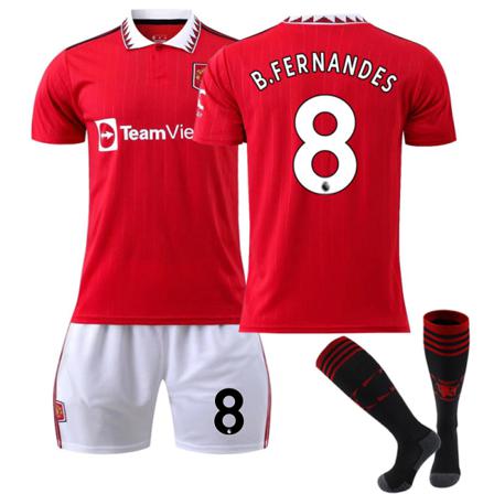 2223 Manchester United Hemma Fotbollsdräkt För Barn Nr 8