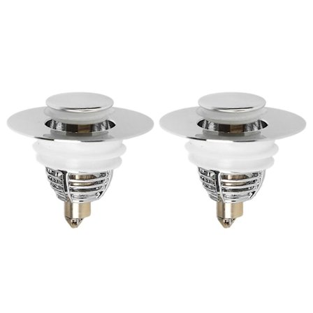 2 stk. Badeværelsesvaskprop, Pop-Up Afløbssi, Afløbsprop til Håndvask, Badeværelse