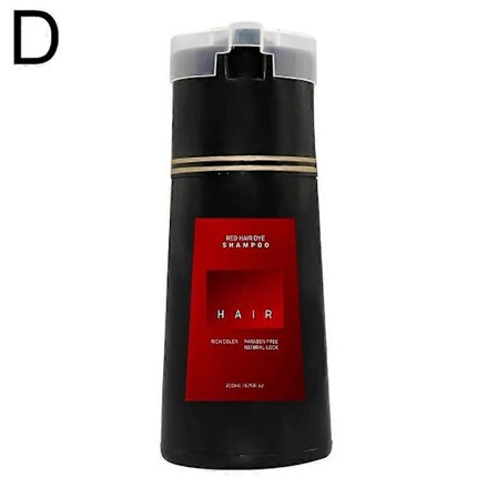 Hårfargingssjampo 200ml, Naturlige ingredienser Øyeblikkelig farge for grå dekning, Menn og Kvinner, Flere Nyanser