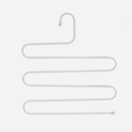 (36 x 36 cm, 2-pack, vitt) S-typ klädhängare i rostfritt stål