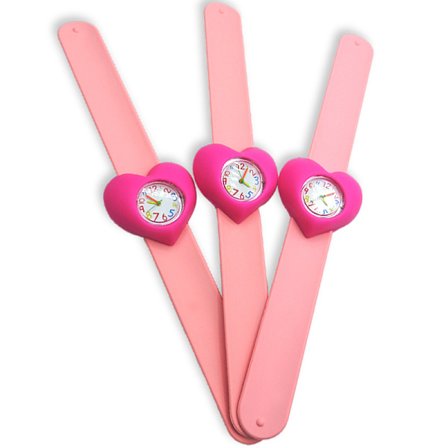 3 stk. børneur (kærlighed), vandtæt børnearmbåndsur med kvartsurværk