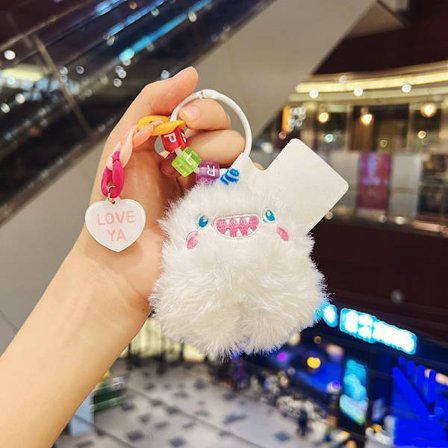 Sød lille dukke, par taske vedhæng, plyslegetøj dukke nøglering, dukke hæng