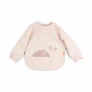 Done by Deer Powder pink Ozzo 6-18 m Sleeved Bib One Size - Baby feeding - One size - Pink