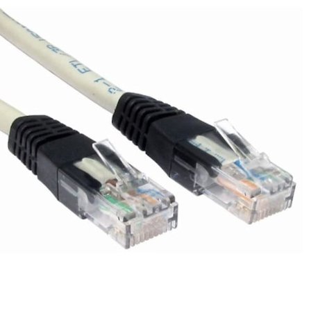 Cat6-ristikaapeli, parannettu, nopea gigabit Ethernet -paikallisverkko-kaapeli, LAN-kaapeli, U2014-ristiin kytketty UTP-kaapeli, harmaa johto RJ45-