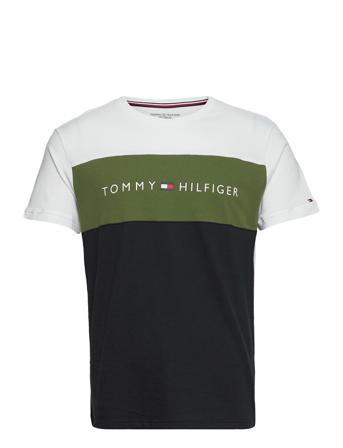 Cn Ss Tee Logo Flag Underwear Night & Loungewear Pyjama Tops Multi/mönstrad Tommy Hilfiger