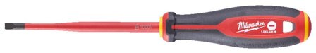 Milwaukee Tri-Lobe VDE Skruvmejsel 3-sidigt antirullhandtag SL 1,0 x 5,5 x 125 mm, Handverktyg