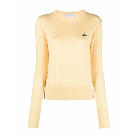 Vivienne Westwood, Round-neck Knitwear Geel, Dames, Maat:S